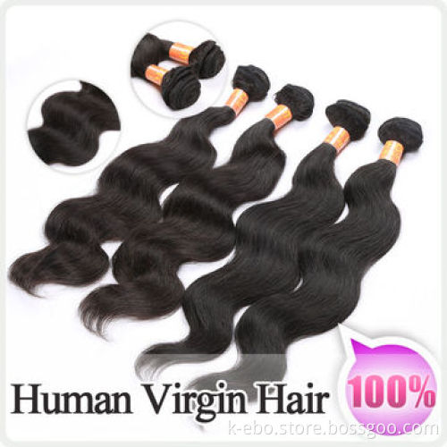 Peruvian Virgin Natural Wave Human Hair Extensions, Full and Thick End without Dry SplitNew